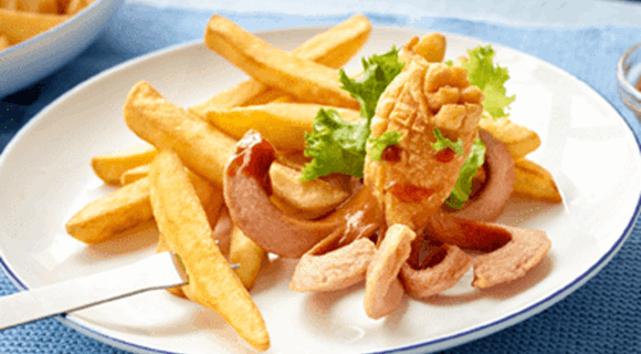 CHOBOTNIČKA Z VIEDENSKÝCH PÁRKOV S HRANOLČEKMI CHOBOTNIČKA Z VIEDENSKÝCH PÁRKOV S HRANOLČEKMI