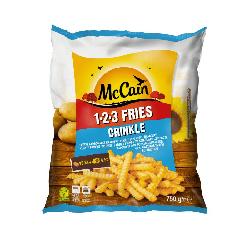 1 · 2 · 3 Fries Crinkle