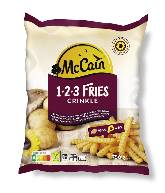 1 · 2 · 3 Fries Crinkle 